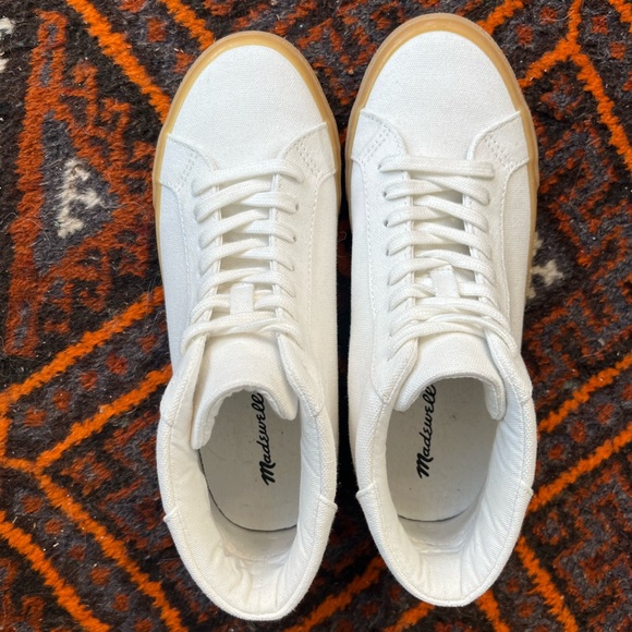Madewell Sidewalk High-Top Sneakers in Recycled Canvas - Picture 6 of 10